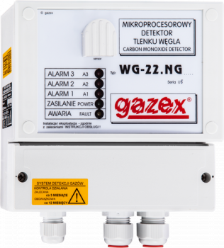 Mikroprocesorowy detektor tlenku węgla WG-22.NG GAZEX