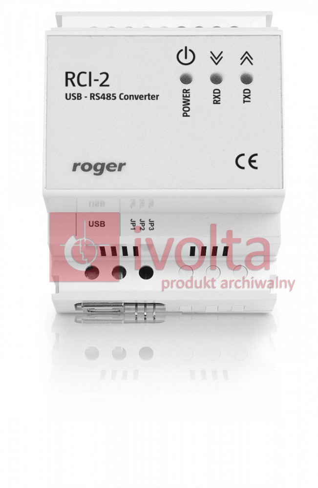 Interfejs USB-RS485 w obudowie na szynę DIN