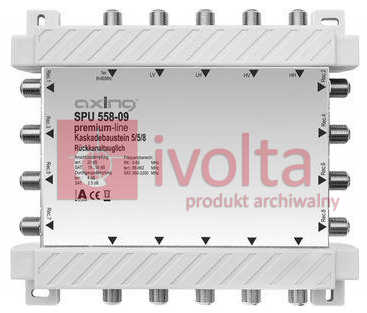 Multiswitch Axing 5/12 SPU 5512-09 PASYWNY/ NAZIEMNY SPU5512-09 AXING