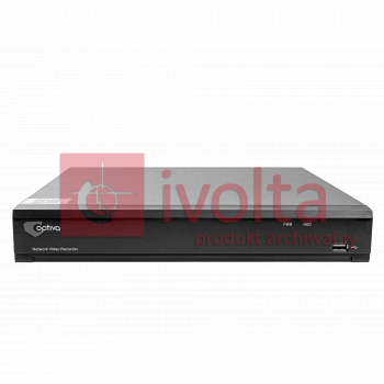Rejestrator DVR 5w1 H.265 OPTIVA, 8Mpix, 8x HD/IP + 4x IP, VGA/HDMI 4K, 1x8TB, P2P