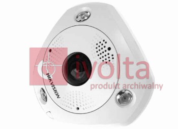 DS-2CD63C2F-IVS(2mm) Kamera fish-eye 12Mpix, IP66, IK10