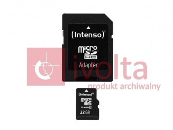 INTENSO-SDHC-32GB Karta pamięci SDHC, 32GB, CLASS10, ADAPT