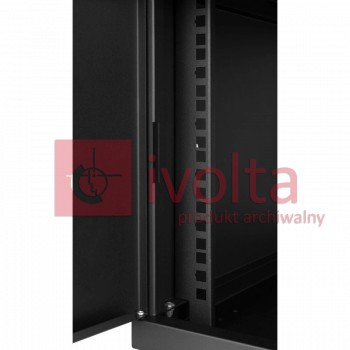 Szafa Rack 19" 6U, 450MM, drzwi pełne metalowe, czarna, seria ECO