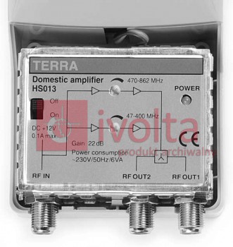 Wzmacniacz HS-013 Terra VHF/UHF 1we/2wy 12V