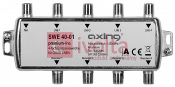 Sumator SWE 40-01 Axing, łączenie sygnału z konwertera SAT z sygnałem TV