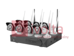 Zestaw do monitoringu rejestrator NVR 8 kanałowy WiFi+8 kamer IP WiFi 1.3 Mpx z akcesoriami Lanberg