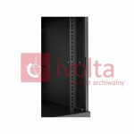 Szafa Rack 19" 9U, 450MM, drzwi pełne metalowe, czarna, seria ECO