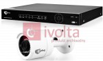 Rejestrator NVR OPTIVA, 16x kan, VGA/HDMI, pasmo 200Mb/s + Kamera IP 4Mpix, bullet, ob 2.8mm, P2P