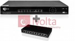 Rejestrator NVR OPTIVA, 8x kan, VGA/HDMI, pasmo 100Mb/s + Switch OPTIVA PoE FastEthernet, 8xPoE/PoE+
