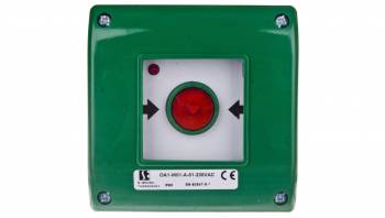 Przycisk awaryjny natynkowy 0Z 1R zielony OA1-W01-A-01-230VAC OA1-W01-A\01-230 SPAMEL