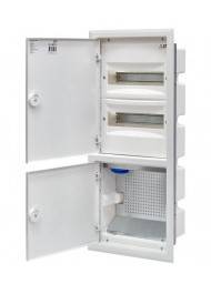 Rozdzielnica hybrydowa 3x18 podtynkowa drzwi metalowe białe / IP40 400V AC / ERP18-5-3V MEDIA 001101292