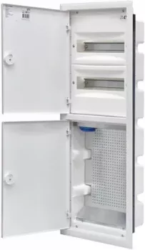 Rozdzielnica hybrydowa 2x12 podtynkowa drzwi metalowe białe/ IP40 400V AC / ERP12-5-2V MEDIA 001101371
