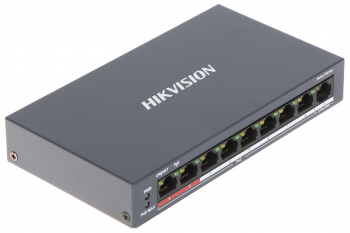 Switch 9-portowy (8xPoE), 60W DS-3E0109P-E/M(B) HIKVISION