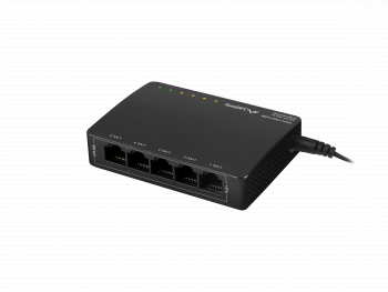 Switch PoE 5 portowy (4x PoE) 1Gb DSP3-1005-60W LANBERG