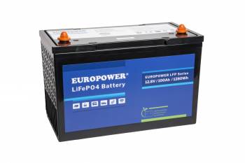Akumulator 100Ah LFP 12,8V 100Ah EUROPOWER LFP