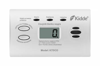 Czujnik tlenku węgla z wyświetlaczem LCD K7DCO KIDDE