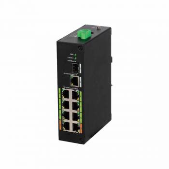 Switch 10 portów, 8xPoE, 1x1Gb, 1xSFP, L2, ePoE LR2110-8ET-120 DAHUA
