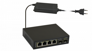 Switch PoE 6-portowy SFG64 do 4 kamer IP