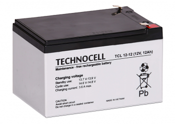 Akumulator 12Ah/12V TCL 12-12 T2 TECHNOCELL