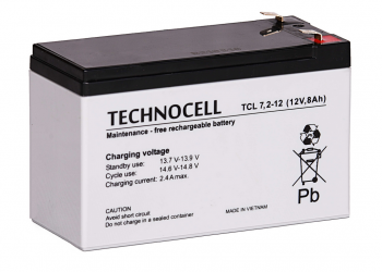 Akumulator 8Ah/12V TCL 7,2-12 T2 TECHNOCELL