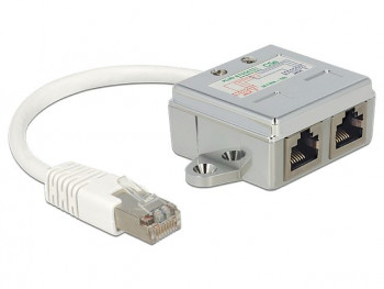 Rozdzielacz LAN RJ45 na 2xRJ45, 2 urządzenia na 1 kablu 65177-RJ45-2XRJ45 DELOCK