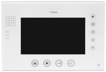 Monitor głośnomówiący 7", bezsłuchawkowy z wbudowaną pamięcią 100 zdjęć, VIDOS M670W-S2 VIDOS