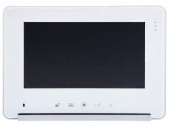 Monitor głośnomówiący 7", monitor bezsłuchawkowy z obsługa 2 stacji bramowych, Biały, VIDOS M690W-S2 VIDOS