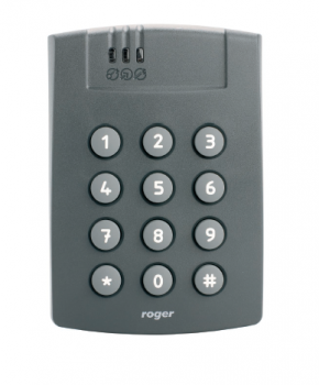 Czytnik zbliżeniowy z klawiaturą i wbudowanymi liniami wejść/wyjść, ROGER MCT64E-IO ROGER