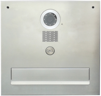 Skrzynka jednowrzutowa, przelotowa na listy Vidos z wbudowanym wideodomofonem 1 - przyciskowy, VIDOS S551-SKM VIDOS