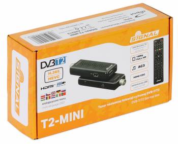Tuner DVB-T2 HEVC USB 5V