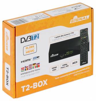 Tuner DVB-T2 HEVC