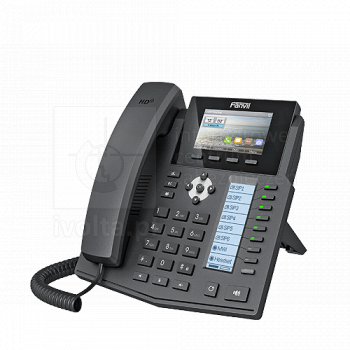 Telefon VoIP z 2 wyświetlaczami, 6 linii SIP, PoE, X5S Fanvil