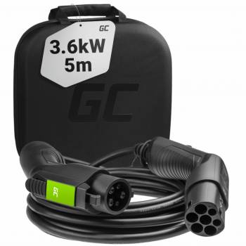 Kabel do pojazdów elektrycznych, Type 1, 3.6Kw, 5m EV18 Green Cell