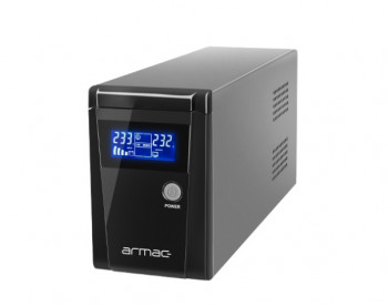 UPS ARMAC OFFICE, 2xPL gniazdka, moc znamionowa: 850VA, 480W, LCD O/850E/LCD ARMAC