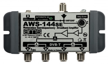 Wzmacniacz antenowy AWS-144M z zasil 1wej./4wyj