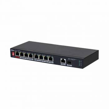 PFS3110-8ET1GT1GF-96 Switch 8x PoE 100Mbps 1x UPLINK 1000Mbps 1x SFP