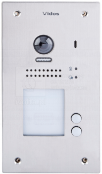 S1202A Bramofon cyfrowy 2-przyciskowy, podtynkowy, kamera 2 Mpix, szerokokątny , czytnik kart, VIDOS DUO