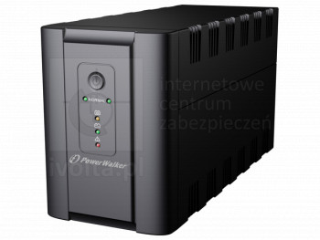 VI 2200 SH FR UPS Power Walker Line-Interactive 2200VA, 2x 230V PL + 2x IEC OUT, RJ11/RJ45 in/out, usb, bateria