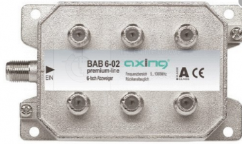 BAB6-02 AXING Rozgałęźnik 6 wyjściowy