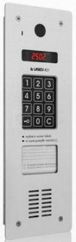 CP-2533NR-2-SILVER Panel audio pionowy (wąski), z czytnikiem RFID i mini listą lokatorów (opcja modułu KAM3-1),Laskomex