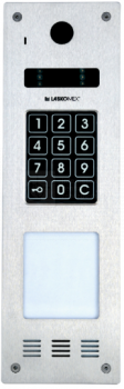 CP-2533NR-4 Panel audio pionowy, z czytnikiem RFID i dłuższą listą lokatorów (opcja modułu KAM-3), Laskomex