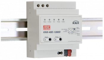 KNX-40E-1280D Zasilacz magistrali KNX, 1280mA, fun. diagnos.