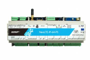 NeoLTE-IP-64-PS-D12M Cen. alarm., WiFi, LTE, DIN, zas. 17-20AC/20-30DC