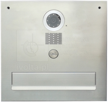 S551-SKM Skrzynka jednowrzutowa, przelotowa na listy Vidos z wbudowanym wideodomofonem 1 - przyciskowy, VIDOS