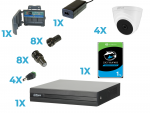 ZZCOOPERHDTVBOX02 Zestaw monitoringu HD COOPERHDTVBOX02 Dahua z kompletem potrzebnych akcesoriów.