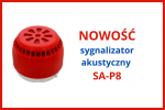 Sygnalizator akustyczny SA-P8/C z puszką PIP-1AN/0,375A, Zestaw, W2