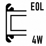 Moduł rezystora EOL, 4-żył montowany na szynie