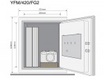 YFM/420/FG2/B-CW Sejf ognioodporny 420mm